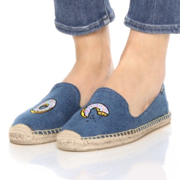 Soludos x Jason Polan Donut Smoking Espadrilles 7 - Picture 1 of 8